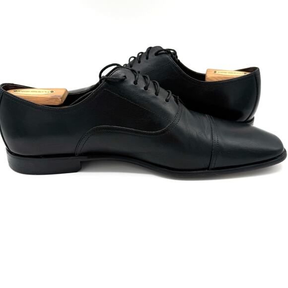 Bruno Magli Men's Shoes 10 Leather Lace-Up Oxford Dress Cap Toe Lightly Used - Picture 2 of 13